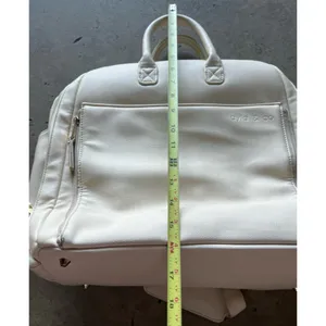 AYLA Co DIAPER BAG white cream Women’s Large Bag Travel Multipocket Carryon thumbnail 12