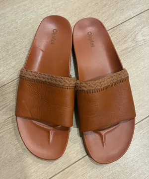 OluKai Women’s Pakea Woven Brown Slip On Sandal Leather Size 10 thumbnail 1