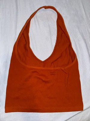 Red Orange Open Back Top Size L thumbnail 2