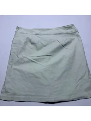 Tall Girl Women’s Size 16 Sage Gray Stretch Cotton Blend Side Slit Skirt thumbnail 7