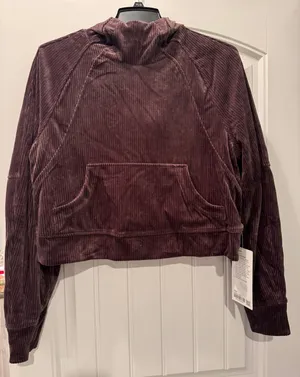 Lululemon Scuba Hoodie-Velvet Cord- Brown thumbnail 1