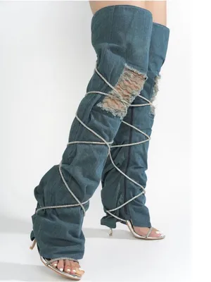 CAPE ROBBIN NOBU BLUE BOOTIES thumbnail 2