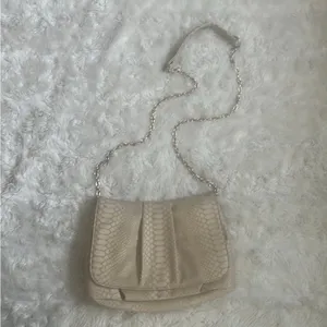 Chicos cream faux snake‎ print cross body purse thumbnail 2