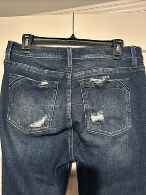Buckle Black Dark Blue Distressed Skinny Jeans thumbnail 6