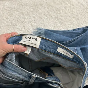 FRAME Le High Straight Raw Ankle Jeans Medium Wash 26 Hippie Casual Teacher thumbnail 6