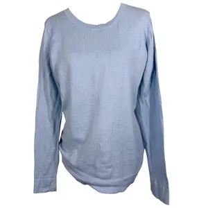 J.Crew Teddie Sweater Womens Medium Blue Lightweight Crew Neck Long Sleeve Knit thumbnail 6