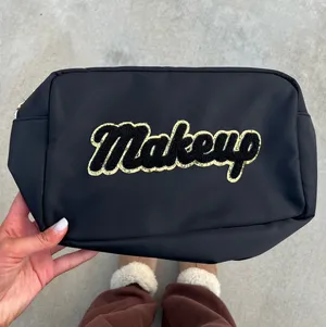 Pink Lily Black "Makeup" Travel Pouch thumbnail 3
