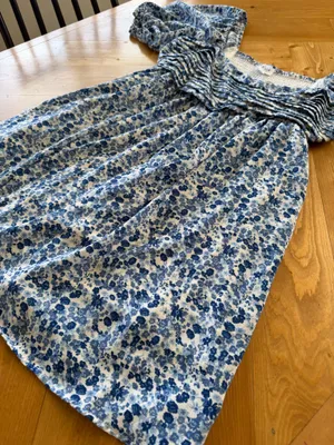 Blue floral dress Size M thumbnail 2