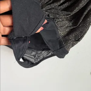 NEW Abercrombie & Fitch Long-Sleeve Draped Deep-V Bodysuit Small thumbnail 6