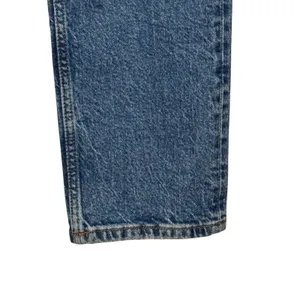 Zara Women's Jeans Distressed Boyfriend Tapered Wash Denim Blue Mid‎ Rise Size 8 thumbnail 5