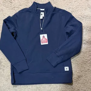 NWT Roots 73 navy quarter zip thumbnail 1