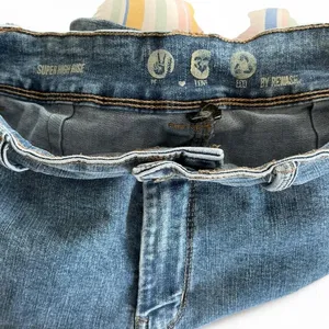 Rewash Super High Rise Wide Leg‎ Distressed Hem Jeans Size 28/7 thumbnail 3