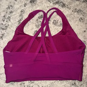 Lululemon Vibrant Magenta Sports Bra with Crisscross Straps thumbnail 2