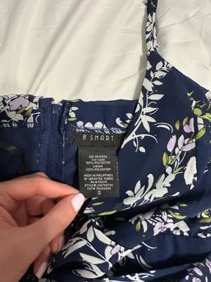 B. Smart Navy and White Floral Dress thumbnail 3
