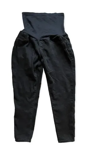 Womens Vintage Violet Maternity Black Full Panel Skinny Jeans - Sz XL thumbnail 1