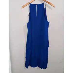 Venus Royal Blue Layered‎ Halter Neck Dress M New With Tags thumbnail 3