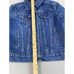 Vintage Levis Strauss Denim Jacket Womens Size M Blue Denim Trucker Blazer * thumbnail 4