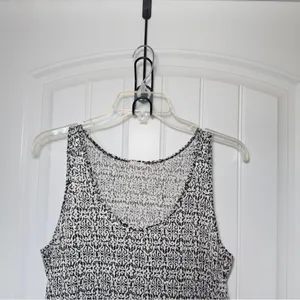 J.‎ Crew Medium Black White Sequined Scoop-Neck Tank top Whimsigoth Indie Sleaze thumbnail 3