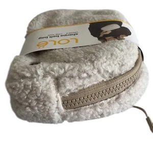 Lolë Sherpa Belt Bag Cream Ivory Fleece Crossbody Fanny Pack Unisex NWT thumbnail 6