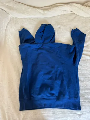 adidas Royal Blue Hooded Sweatshirt thumbnail 3