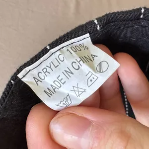 Embroidered Pinstriped New York Cap Black thumbnail 7