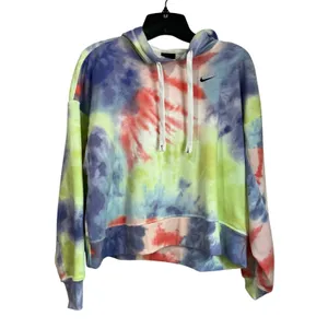Nike Dri Fit Get Fit Women's Tie Dye Pullover Training Hoodie‎ Size Small thumbnail 2