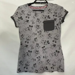 Disney Parks Mickey Mouse Y2K Womens TShirt Top Size S Gray Short Sleeve Cartoon thumbnail 11