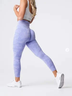 NVGTN Periwinkle Camo Seamless Leggings thumbnail 1