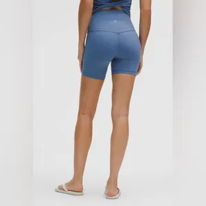 NWT Lululemon Align High Rise Short 6” Washed Denim Women’s Shorts Size 4 thumbnail 3
