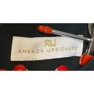 Amanda Uprichard Women Dress Shift Bell Sleeve Round NeckZip Back Black‎ Large thumbnail 5