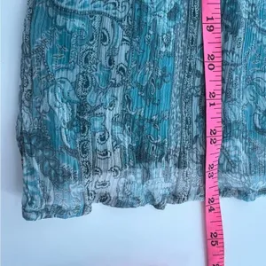 ANTHROPOLOGIE Let Me Be‎ Pintucked Chiffon Blouse puff sleeve Sz M thumbnail 3