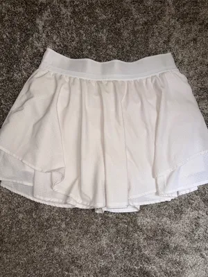 Women's White Layered Tennis Skirt thumbnail 5