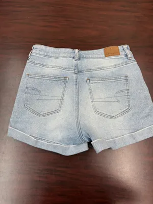 American Eagle Stretch Denim Mom Shorts Size 4 thumbnail 2