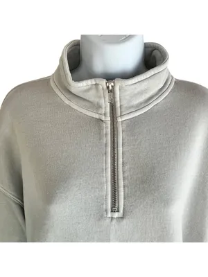 Wild Fable 1X Beige Half-Zip Sweatshirt 87t thumbnail 3
