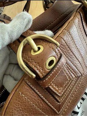 COACH Vintage Leather Shoulder Bag with dustbag thumbnail 11