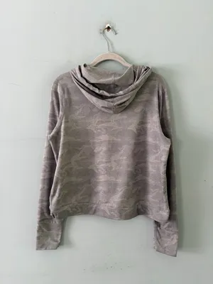 Vuori‎ Halo Essential Hoodie Pale Heather Camo Sweatshirt thumbnail 4