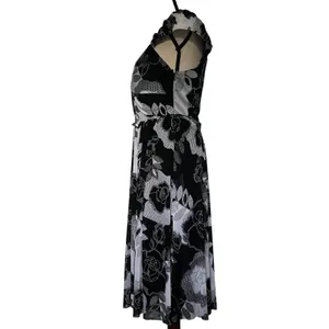 Signature Sangria Midi Floral Dress 10 Romantic Old Hollywood Retro Rockabilly thumbnail 5