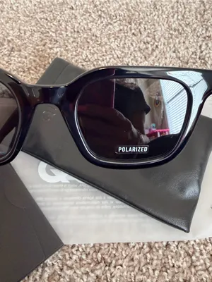 NIB Quay Game Over 49mm Square Sunglasses black smoke polarized unisex thumbnail 7