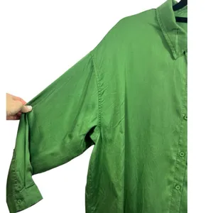 NWT Le Lis‎ Button Down Long Sleeve Blouse Top Kelly Green L thumbnail 7