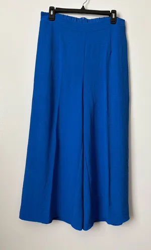 Cobalt Wide-Leg Women's Pants - Sleek High-Rise Style thumbnail 1