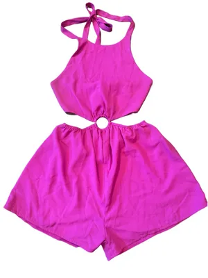 Superdown Cutout Romper Pink Size S thumbnail 1