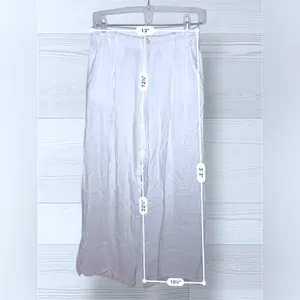 SOLAI Women’s Effortless Flowy Linen Boho Breezy Palazzo Pants thumbnail 7