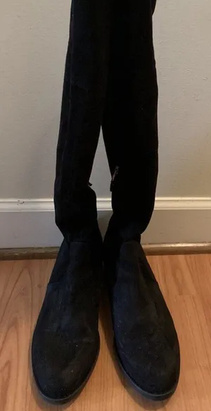 Sam Edelman Women's Tall Suede Boots Size 10 Black thumbnail 1