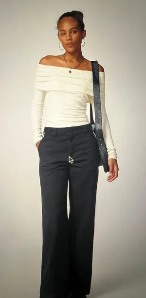 Urban Outfitters Off The Shoulder Long sleeve top thumbnail 1