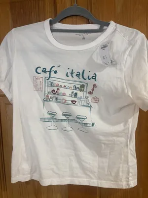Abercrombie and fitch Size Extra Small (XS) Cafe Italia Graphic Tee with Illustr thumbnail 1