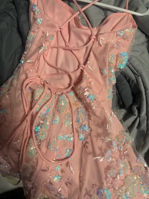 Pink Sparkly Windsor Homecoming Dress thumbnail 3