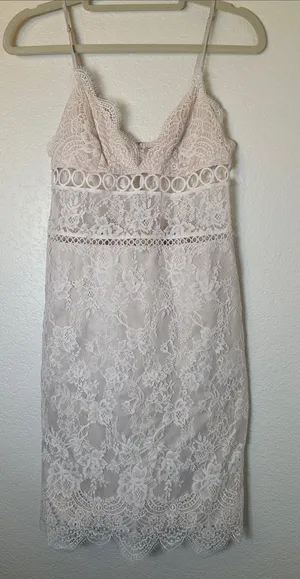 Victorias Secret‎ Sheer Floral Lace Dress thumbnail 1