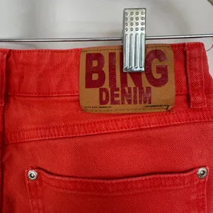 Anine Bing Denim Jeans Button Fly High Rise Orange‎ Peach Women's Size 28 thumbnail 7