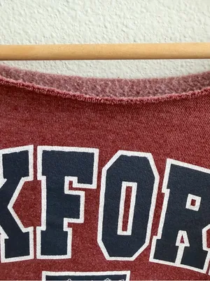 Oxford University Off the Shoulder Sweatshirt thumbnail 4