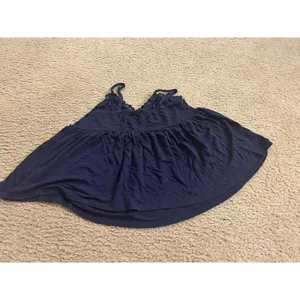 Mi Ami size xs shirt top flowy blue very cute thumbnail 4